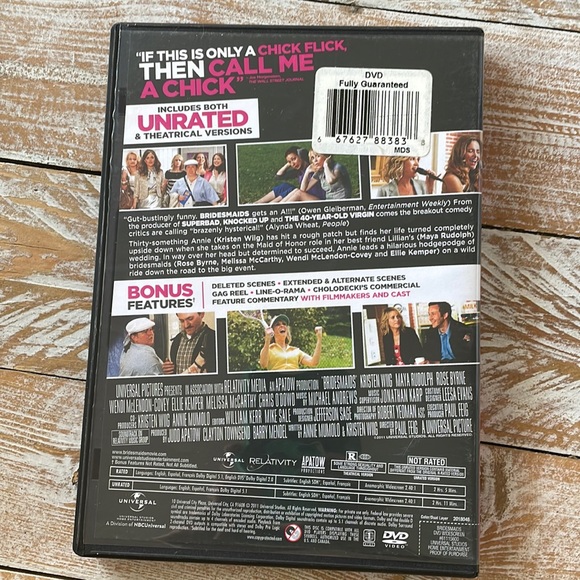 3/$15 u pick dvds📀or 1 for $9~ Bridesmaids UNRATED - Picture 2 of 7